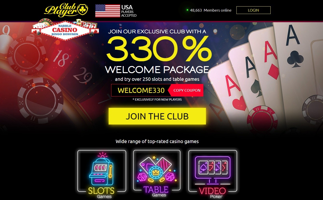 club player casino bonus code for returning